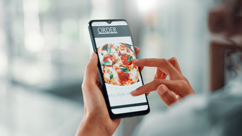 Scrolling on a smartphone