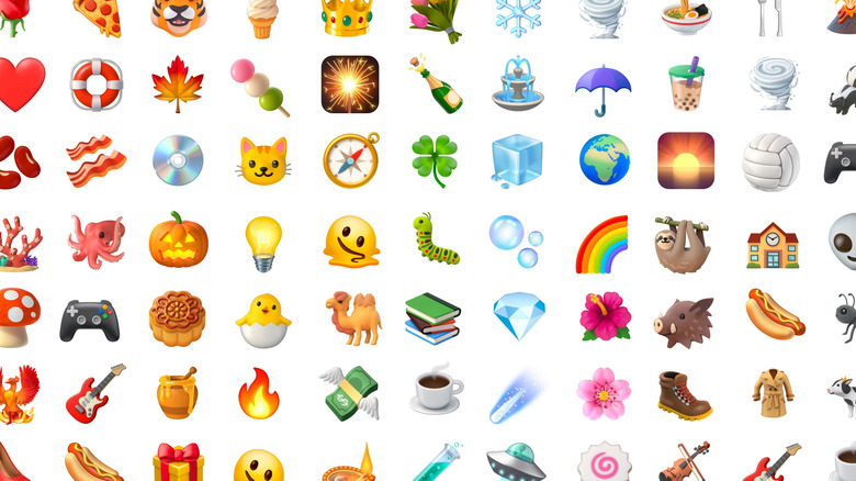 collection of 3D emoji from Google's upcoming Noto 3D release