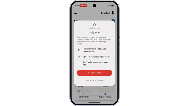 Google's new scam detection alert on Android phones