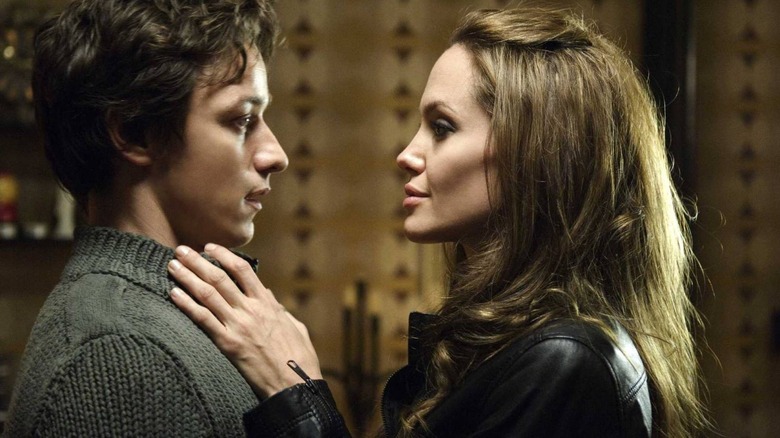 James McAvoy and Angelina Jolie in Wanted