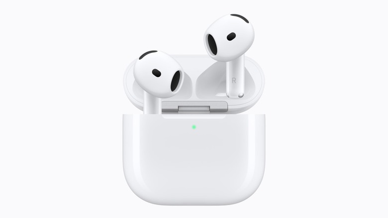 Close-Up of AirPods 5 in the charging case