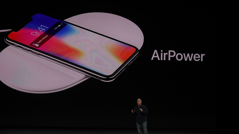 Apple introduces AirPower during an Apple special event