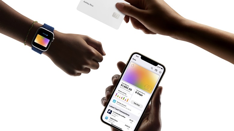 The Apple Card on iPhone, Apple Watch, and the physical credit card version