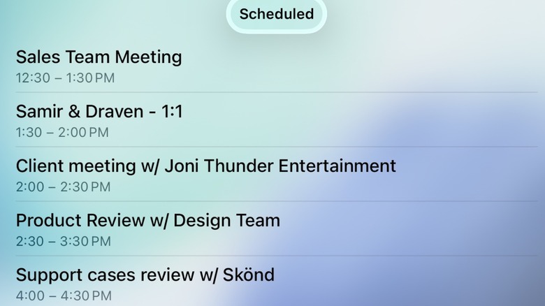 Google Meet app screenshot on Apple CarPlay