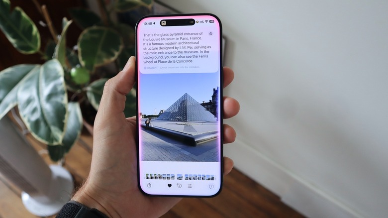 iPhone 16 Pro Max running iOS 26 and showing Apple Intelligence (powered by ChatGPT) in action
