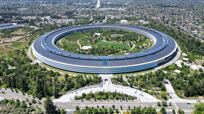 aerial view of Apple Park
