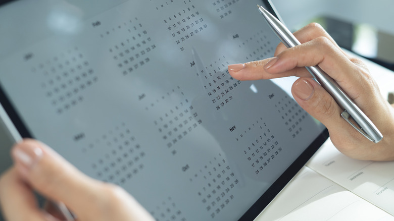 A large tablet computer.