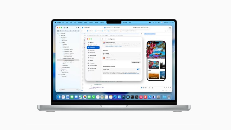 Apple's new Xcode 26.3 RC running on a MacBook Pro