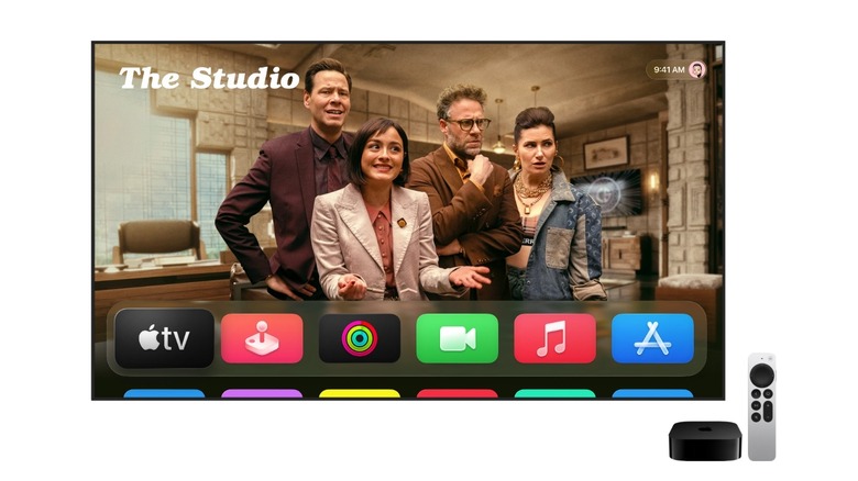 tvOS 26 new Home Screen with Liquid Glass UI
