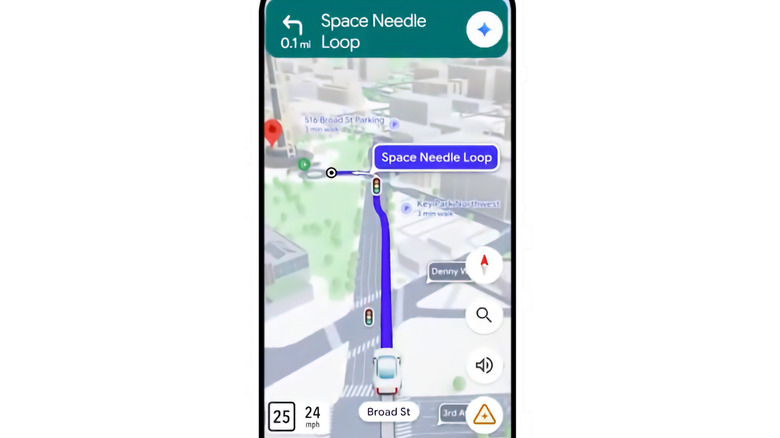 Google Maps new design shows 3D buildings and contextual information for drivers