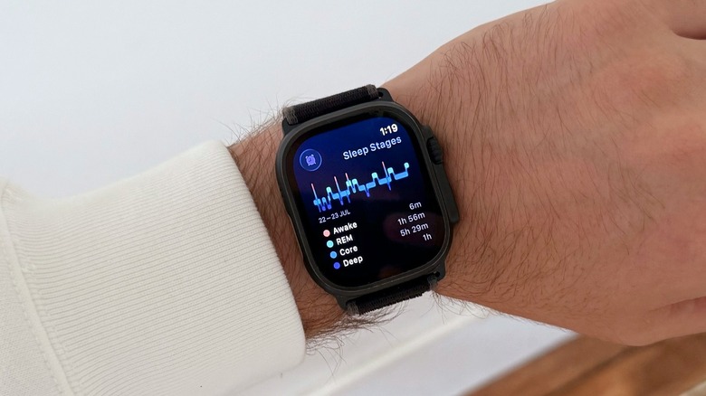 watchOS 26 on Apple Watch Ultra 2 showing the Sleep app