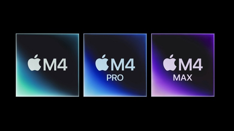 Apple's M4 family of chips.