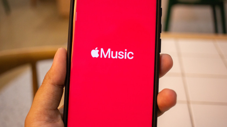 The Apple Music app loading on a smartphone.