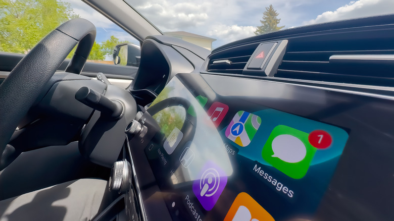 CarPlay on a vehicle infotainment system