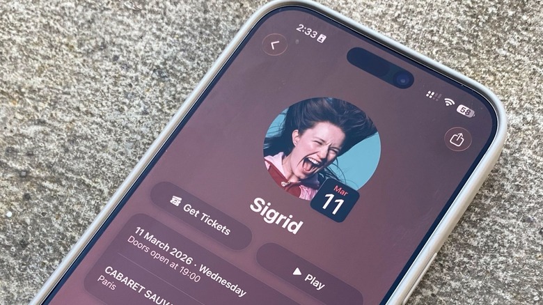 Close-Up of an iPhone with Apple Music app opened