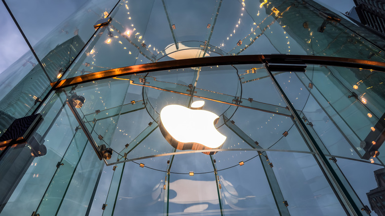 Outer view of Apple retail store