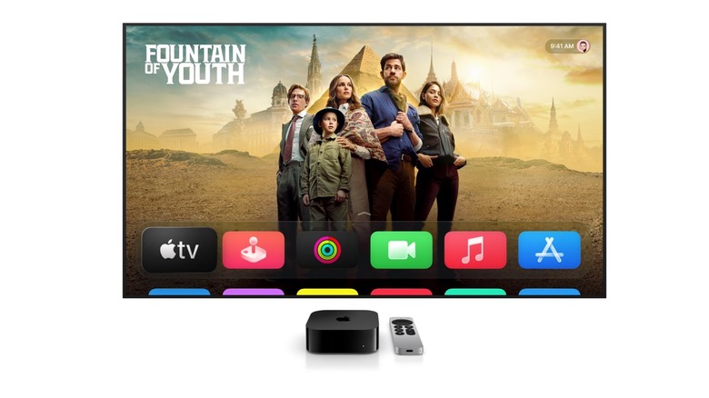 tvOS 26 new Home Screen with Liquid Glass UI