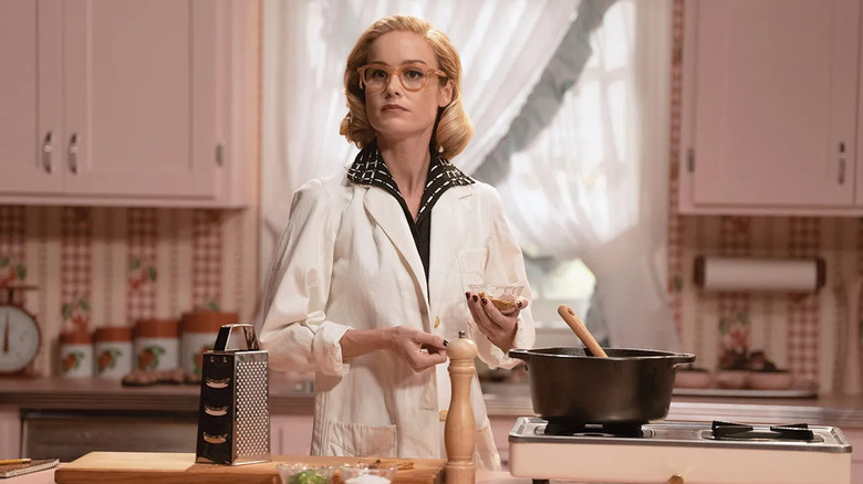 Elizabeth Zott in her cooking show