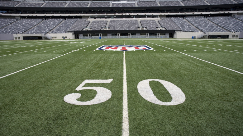 Empty NFL stadium