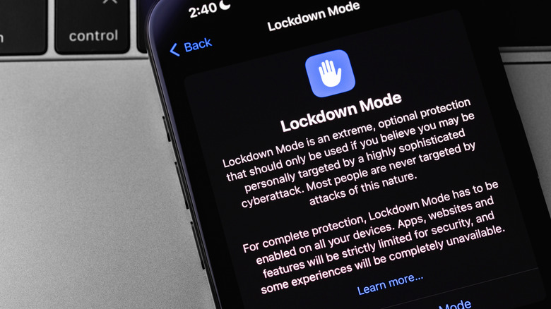 Modo de bloqueo en iOS