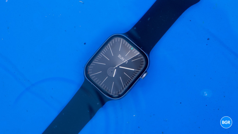 The Apple Watch Series 11 in a pool