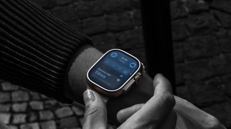 Apple Watch Ultra 4 on somebody's wrist