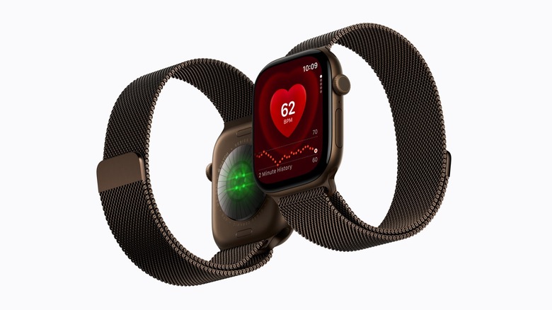 Apple Watch Series 12 in new case and band options against white background