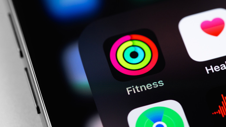The Fitness app on an iPhone.