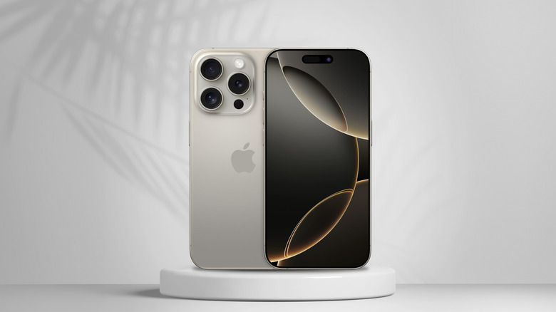 Front and back view of an iPhone 16 Pro