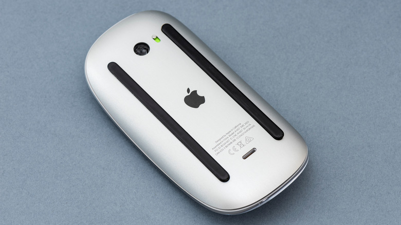 Magic Mouse 2 upside down showing port