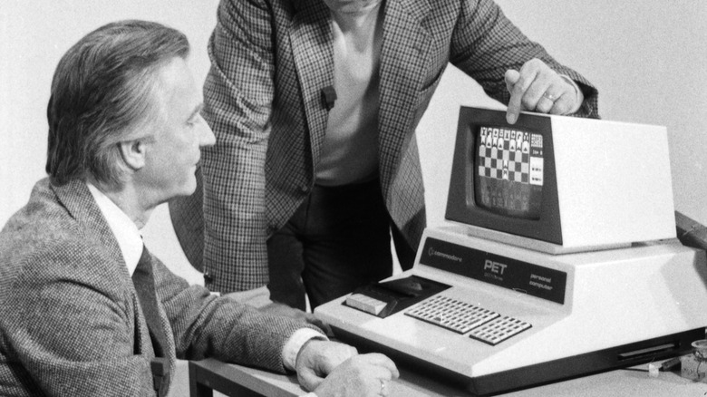 Commodore PET photo showing how some PCs came
