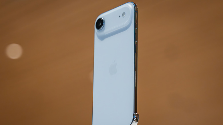 The iPhone Air on display