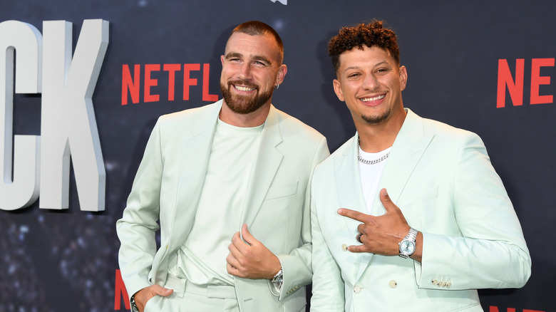 Patrick Mahomes at Netflix Quarterback premiere