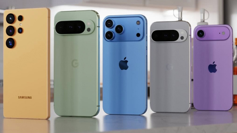 Android and iPhone flagships together