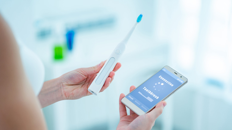 Wireless Bluetooth toothbrush with an app.