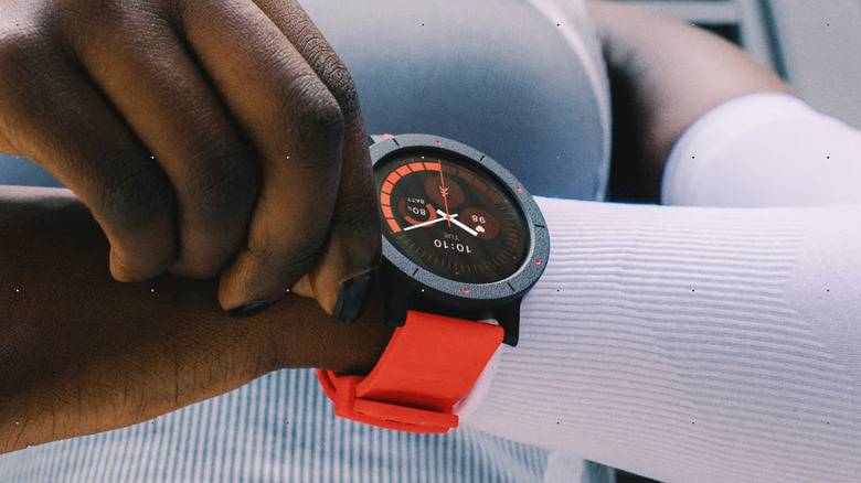 A person wearing the Nothing CMF Watch Pro 3