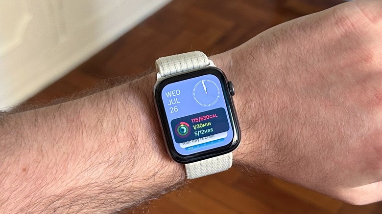 An Apple Watch on a man's wrist