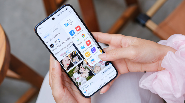 Oppo phones run on Android, but utilize a visual skin called ColorOS.