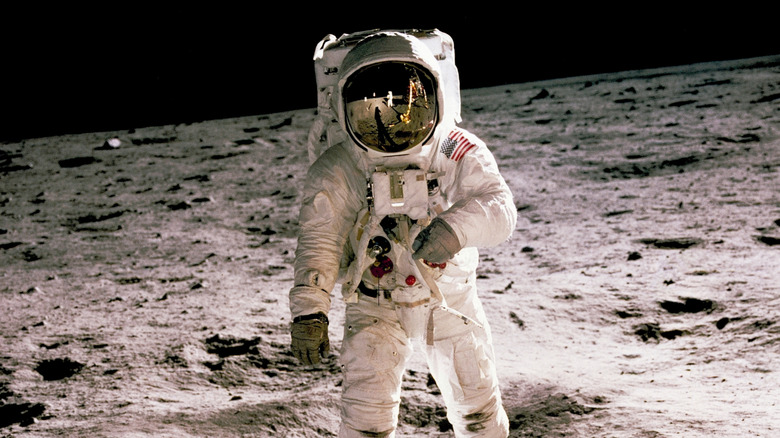 Buzz Aldrin photographed by Neil Armstrong on the moon
