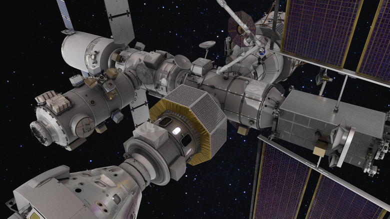 3D render of the Gateway space station