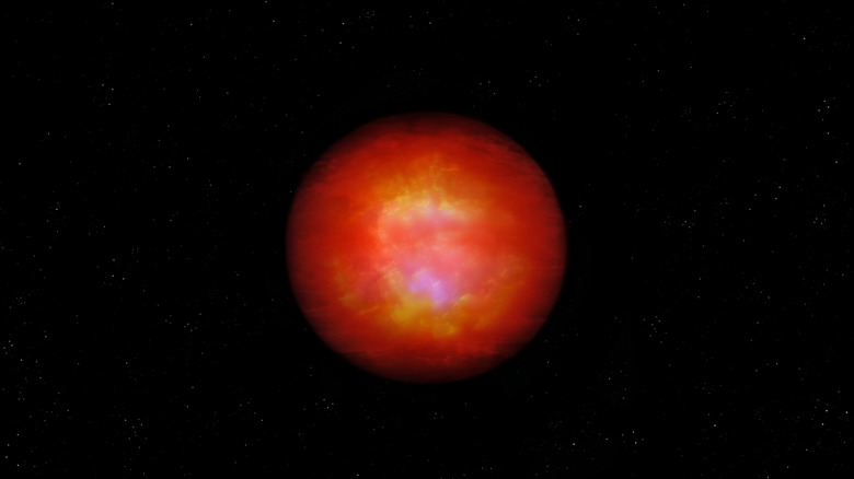 Image of a brown dwarf observed in space.