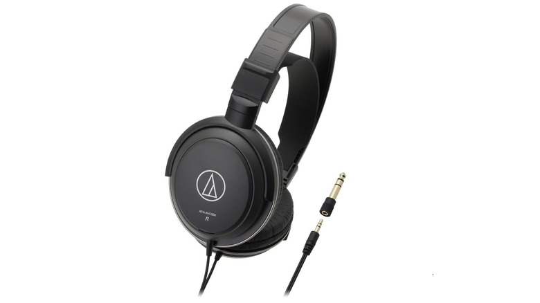 Audio-Technica ATH-AVC200 SonicPro Over-Ear headphones on white background.