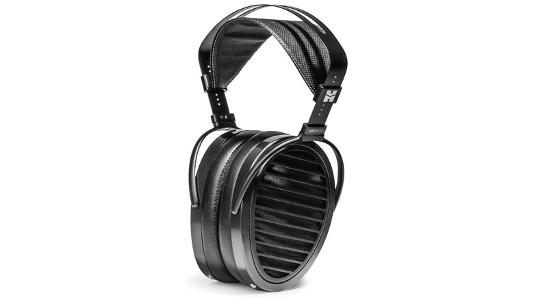 Amazon promotional photo for the HiFiMan Arya Stealth Magnet Version headphones, which are displayed against an all-white background