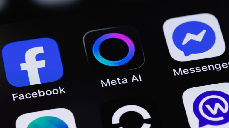 Meta apps on an iPhone