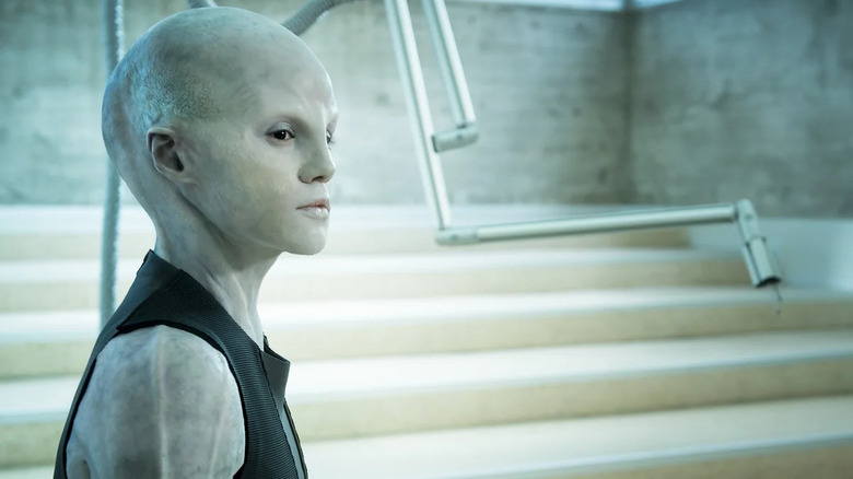 Dr. Abi Janssen as an alien