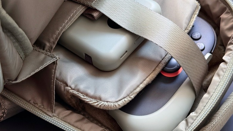 Belkin's Travel Bag with a Nintendo Switch 2 and a power bank inside