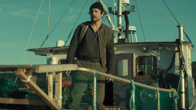 Josh Hartnett on a boat in Below