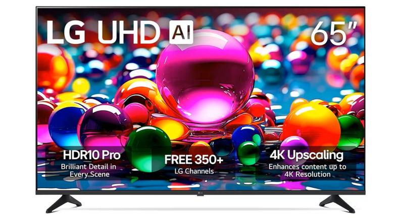 The LG UA77 on a white background