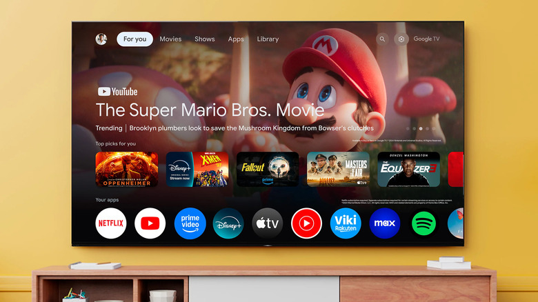The Sony BRAVIA 2 II on the home screen