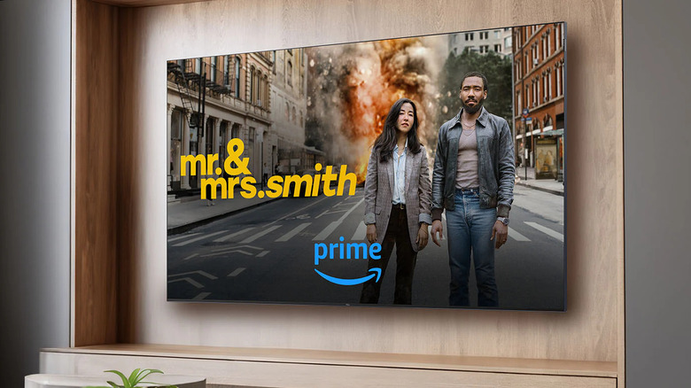 The TCL S551G showing Mr. & Mrs. Smith